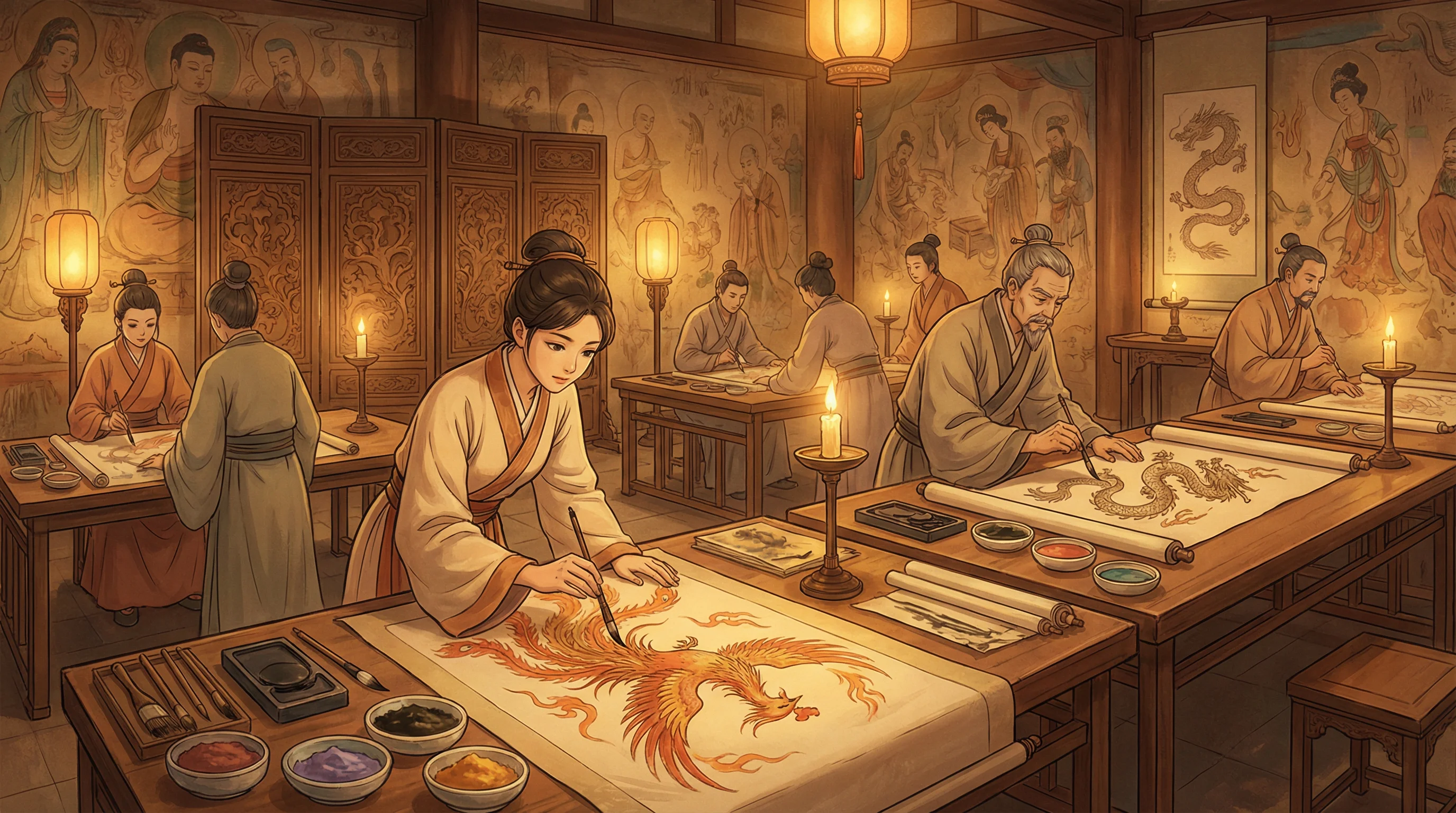 画师入驻 - dfm战队 国风动漫画师